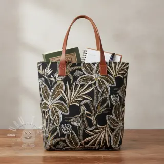 Dekostoff jacquard Moranto allover noir