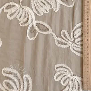 Baumwollstoff EMBROIDERY Loom En Light natural