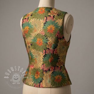 Dekostoff jacquard Matcha allover kaki