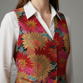 Dekostoff jacquard Matcha allover rouge