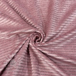 Samt VELVET LUREX Stripe pink