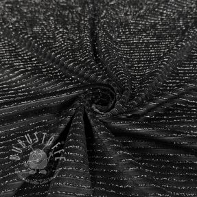 Samt VELVET LUREX Stripe black