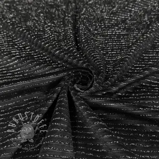 Samt VELVET LUREX Stripe black