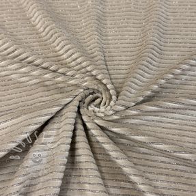 Samt VELVET LUREX Stripe beige