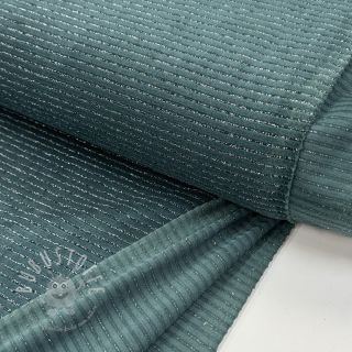 Samt VELVET LUREX Stripe forest green