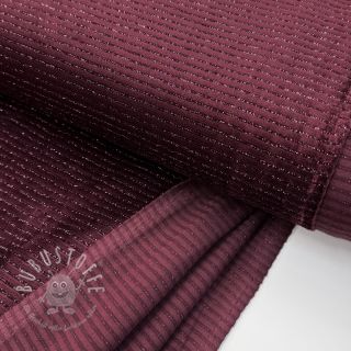 Samt VELVET LUREX Stripe bordeaux
