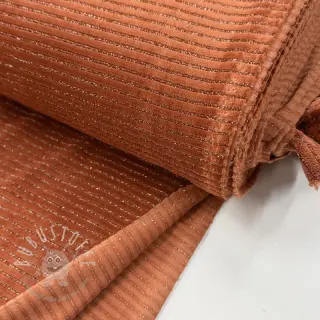 Samt VELVET LUREX Stripe brick