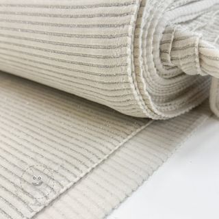 Samt VELVET LUREX Stripe off white