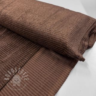 Samt VELVET LUREX Stripe dark brown