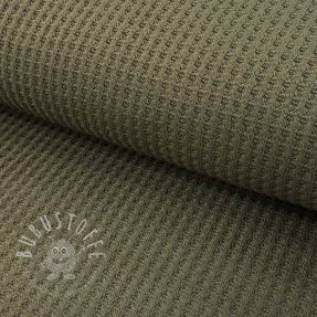 Strickstoff WAFFLE BIG KNIT khaki