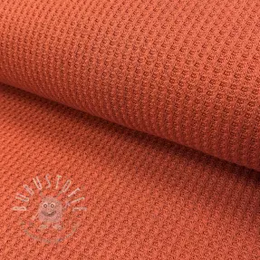 Strickstoff WAFFLE BIG KNIT rust