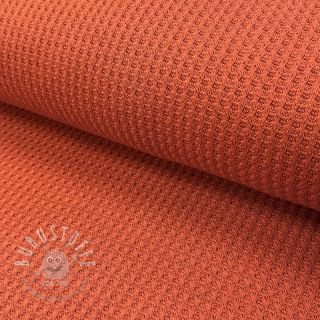 Strickstoff WAFFLE BIG KNIT rust