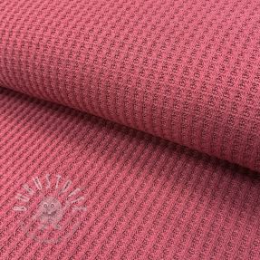 Strickstoff WAFFLE BIG KNIT dark salmon