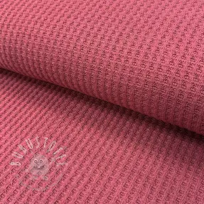 Strickstoff WAFFLE BIG KNIT dark salmon
