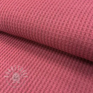 Strickstoff WAFFLE BIG KNIT dark salmon