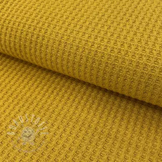 Strickstoff WAFFLE BIG KNIT ochre