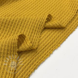Strickstoff WAFFLE BIG KNIT ochre