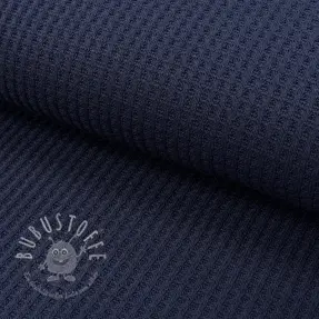 Strickstoff WAFFLE BIG KNIT navy