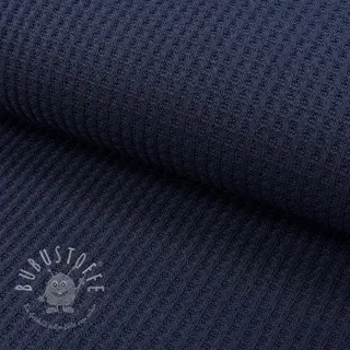 Strickstoff WAFFLE BIG KNIT navy