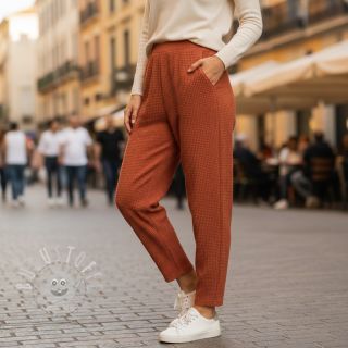 Strickstoff WAFFLE BIG KNIT rust