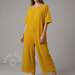 Strickstoff WAFFLE BIG KNIT ochre