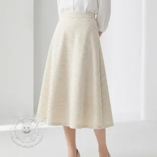 Samt VELVET LUREX Stripe off white