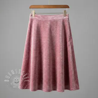 Samt VELVET LUREX Stripe pink