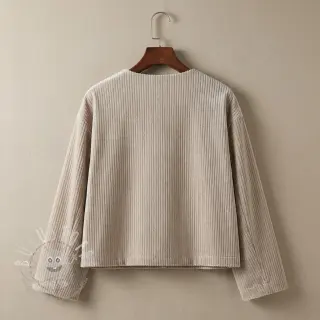 Samt VELVET LUREX Stripe beige