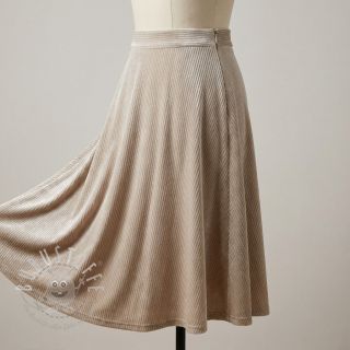 Samt VELVET LUREX Stripe beige