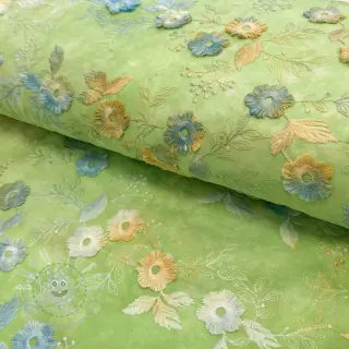 Baumwollstoff TIE DYE EMBROIDERY Poppy design V