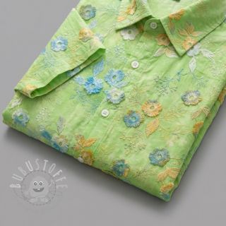 Baumwollstoff TIE DYE EMBROIDERY Poppy design V