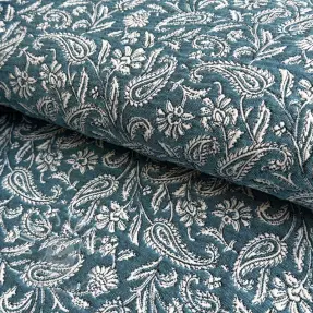 Dekostoff jacquard Mumbai allover jade