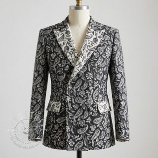 Dekostoff jacquard Mumbai allover noir