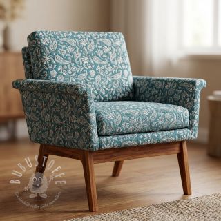 Dekostoff jacquard Mumbai allover jade