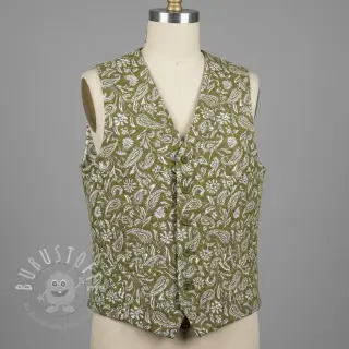 Dekostoff jacquard Mumbai allover kaki