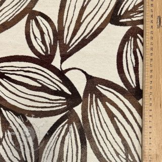 Dekostoff jacquard Folia chocolat