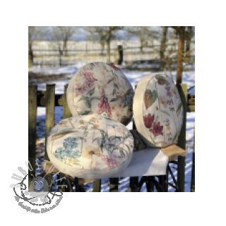 Dekostoff Linenlook premium Flower Dreamy Field digital print