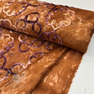 Baumwollstoff TIE DYE EMBROIDERY Elise tape design B