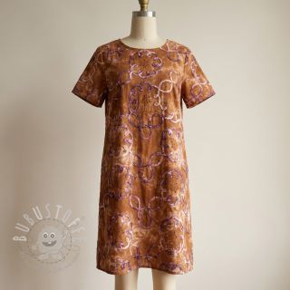 Baumwollstoff TIE DYE EMBROIDERY Elise tape design B