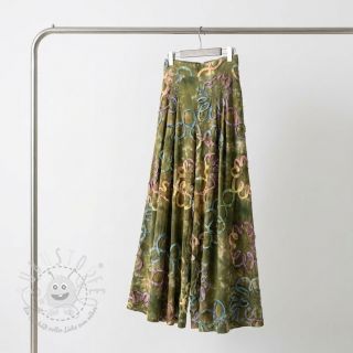 Baumwollstoff TIE DYE EMBROIDERY Elise tape design A