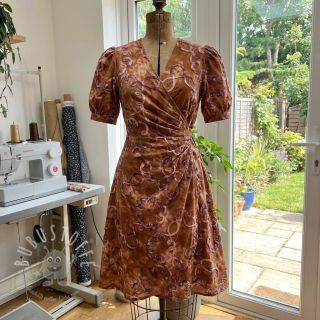 Baumwollstoff TIE DYE EMBROIDERY Elise tape design B