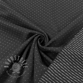 Viskosestoff Punta di Roma ROMEA black