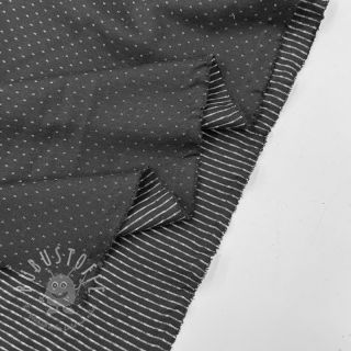 Viskosestoff Punta di Roma ROMEA black