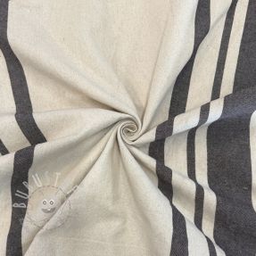 Dekostoff Bernadette stripe coffee