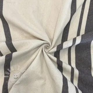 Dekostoff Bernadette stripe coffee