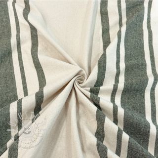 Dekostoff Bernadette stripe kaki