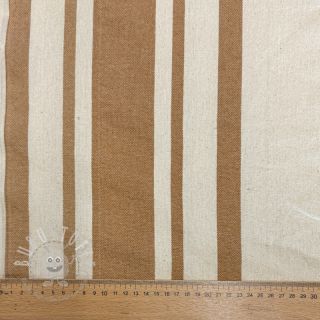 Dekostoff Bernadette stripe peanut