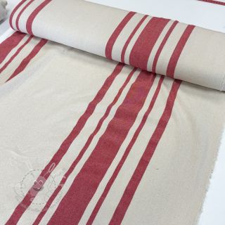 Dekostoff Bernadette stripe rouge