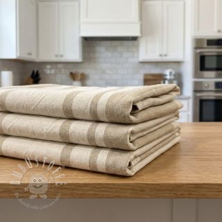 Dekostoff Bernadette stripe ficelle