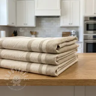 Dekostoff Bernadette stripe ficelle